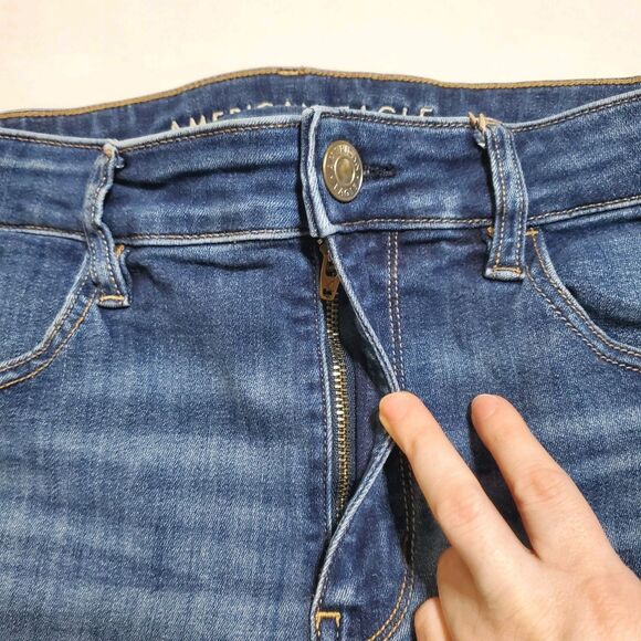 American Eagle Next Level Stretch Curvy Hi Rise Jegging Jeans Size 12 Womens - Picture 4 of 13